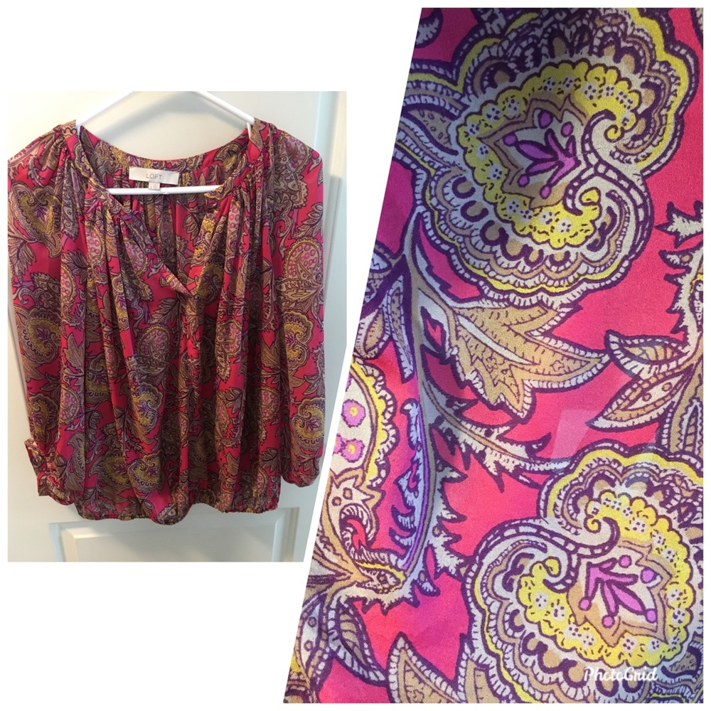 LOFT Paisley Blouse